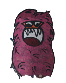 Monster ohne Sprechblase freigestellt